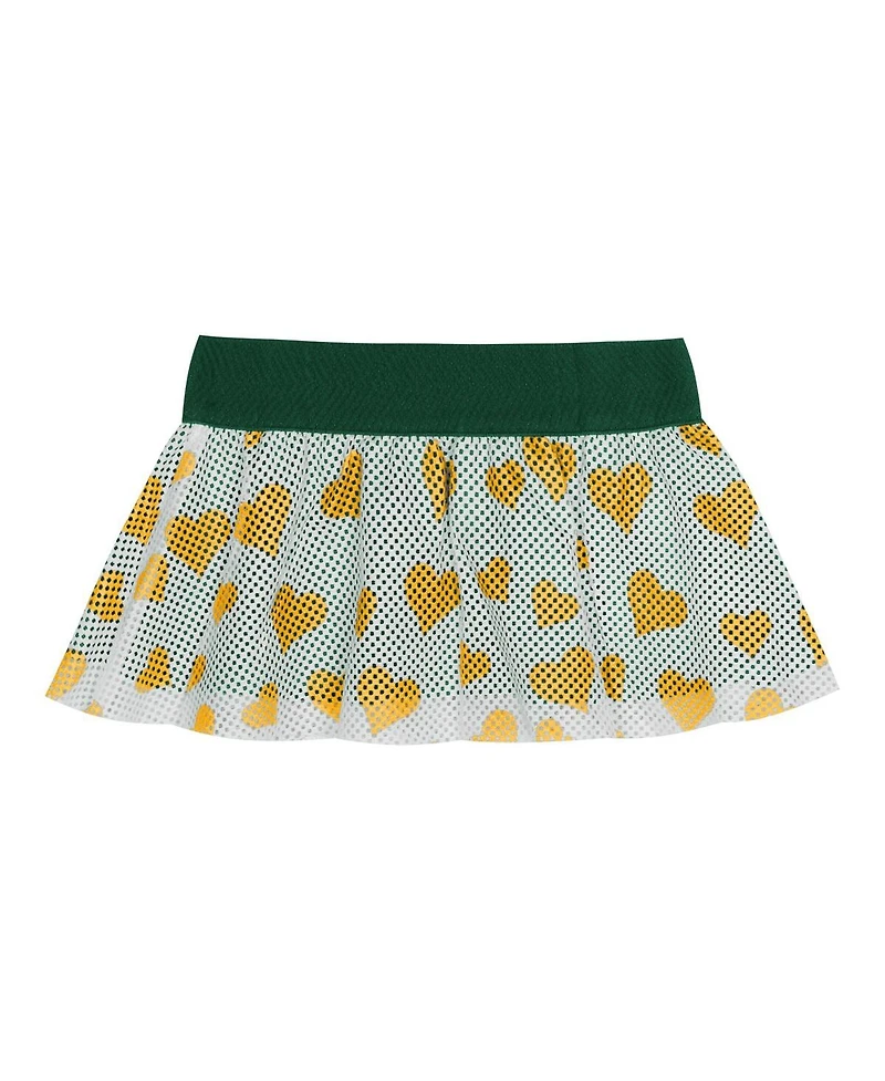 Outerstuff Baby Boys and Girls 2-Piece Green Bay Packers Love My Team Bodysuit and Skirt Set