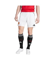 Adidas Men's White Manchester United 2025/26 Home Aeroready Replica Shorts