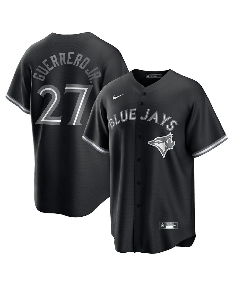 Nike Men's Vladimir Guerrero Jr. Black Toronto Blue Jays Lights Out Replica Player Jersey