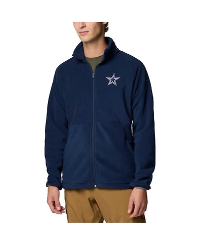 Columbia Men's Navy Dallas Cowboys Big Tall Flanker Iv Fleece Full-Zip Jacket