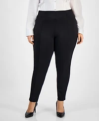 Bar Iii Trendy Plus High Rise Ponte Leggings, Macy's Exclusive
