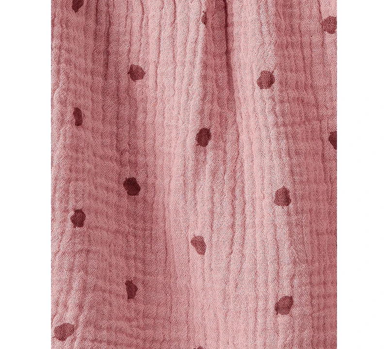 Carter's Baby Girls Acorn-Print Short-Sleeve Dress & Socks, 2 Piece Set