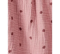 Carter's Baby Girls Acorn-Print Short-Sleeve Dress & Socks, 2 Piece Set