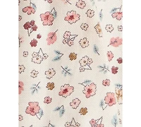 Carter's Baby Girls Cotton Floral-Print Headwrap, T-Shirt & Pants, 3 Piece Set
