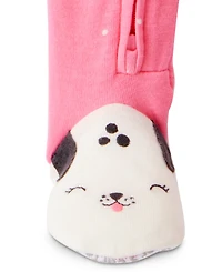 Carter's Baby Girls Dalmatian-Print 100% Cotton Long-Sleeve 2-Way-Zip 1-Piece Footed Pajamas