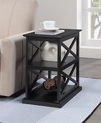 Convenience Concepts 14" Rubber wood Coventry Chairside End Table