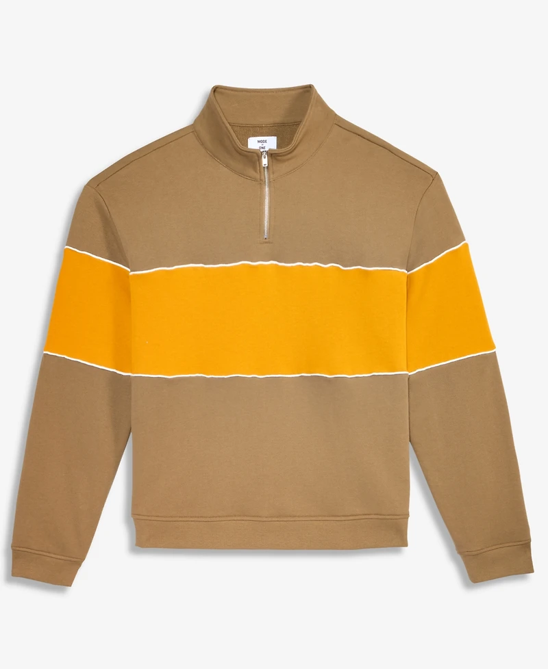 Mode of One Men's Relaxed-Fit Half-Zip Sweatshirt, Macy's Exclusive