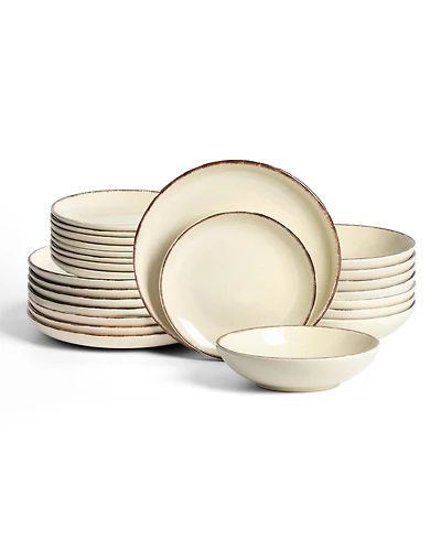 Earth & Clay Heath 24 Pc. Dinnerware Set, Service for 8