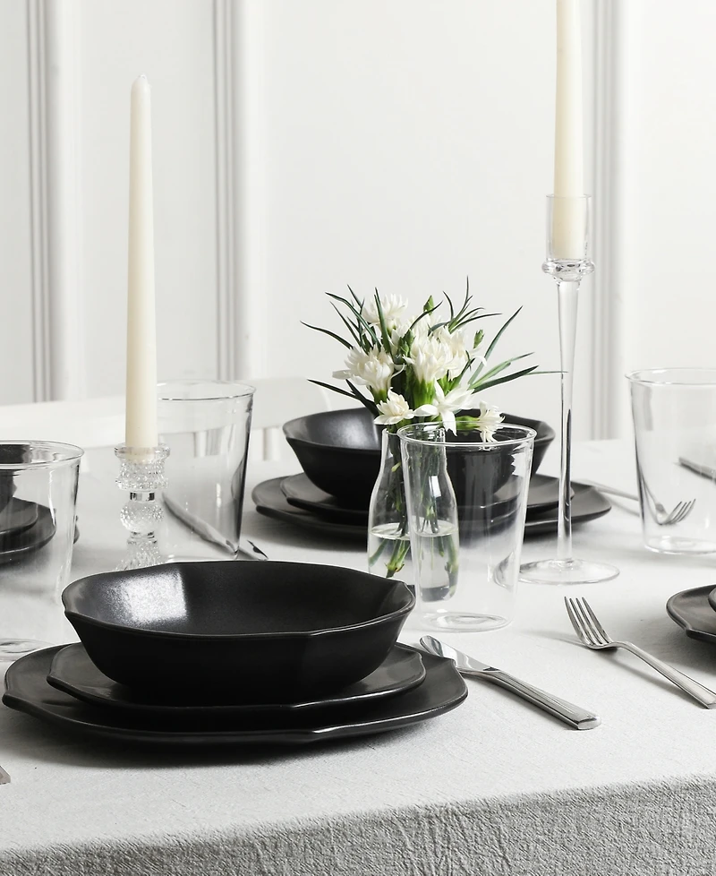 Stone Lain Baskerville 16 Pc. Dinnerware & Glassware Set, Service for 4