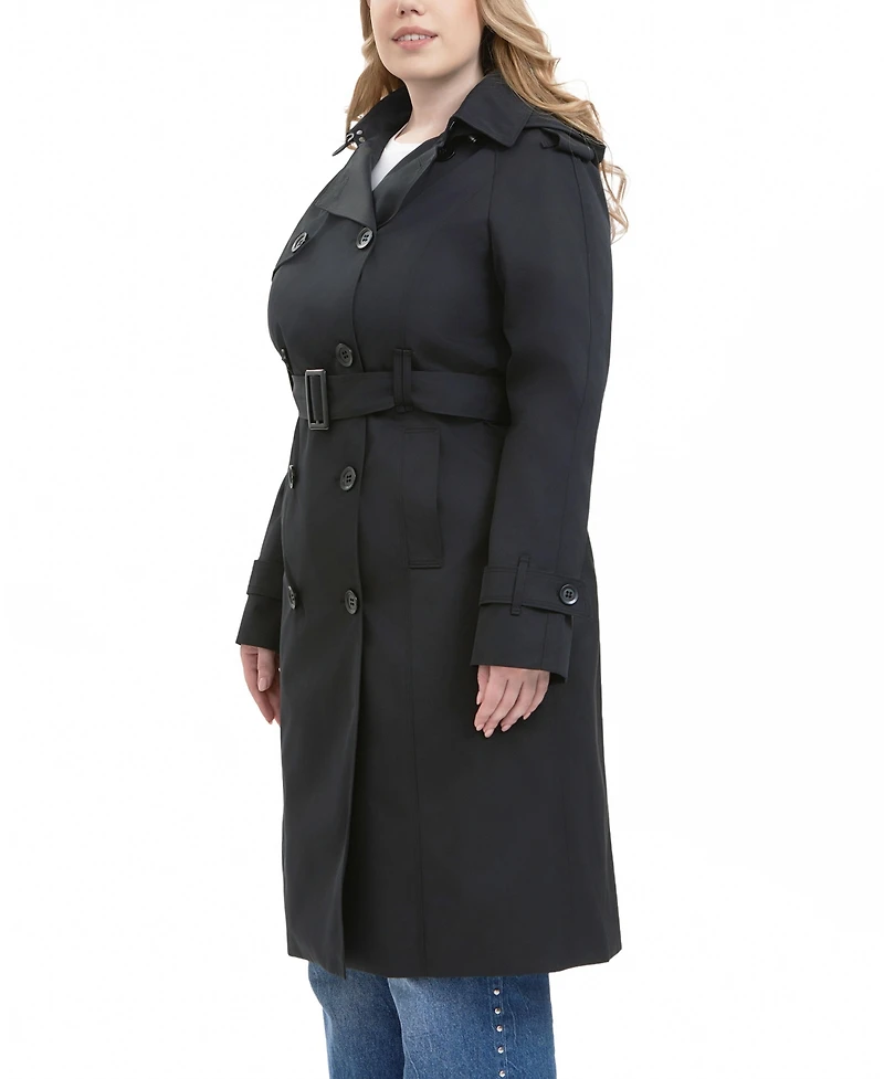 Bgsd Plus Eliana Water Resistant Hooded Trench Coat