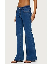 Edikted Women's Starrie Panel Stitch Low Rise Jeans