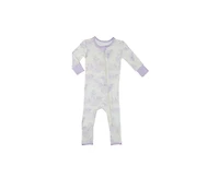 Baby Grey by Everly Girls Convertible Romper Fitted Long Sleeve Pajama