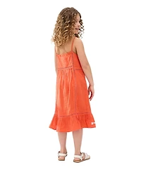 Raffya Kids Eina Ladder Insert Embroidered Dress