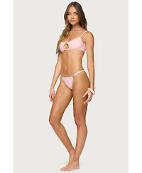 Edikted Women's Kaya Cut Out Bralette Bikini Top