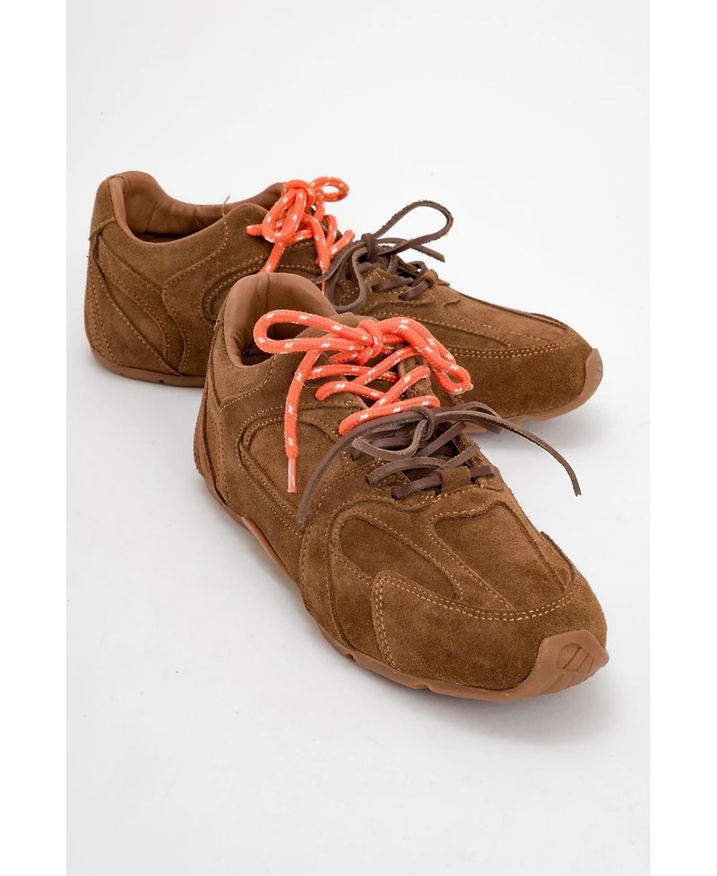 Selena Suede Leather Sneakers (Women)