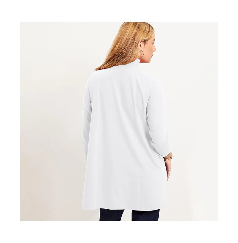 June + Vie Women's One+Only Mock-Neck Tunic