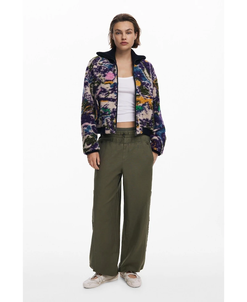 Desigual Women's Heathered bomber jacket