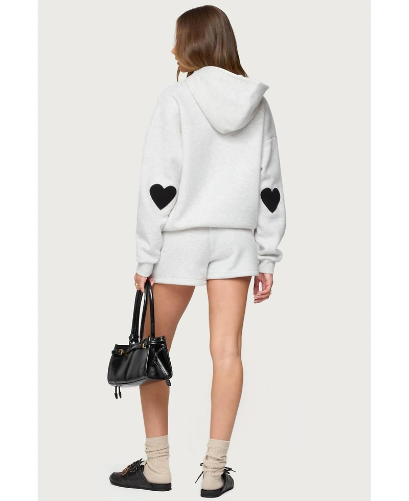Edikted Womens Big Love Hoodie