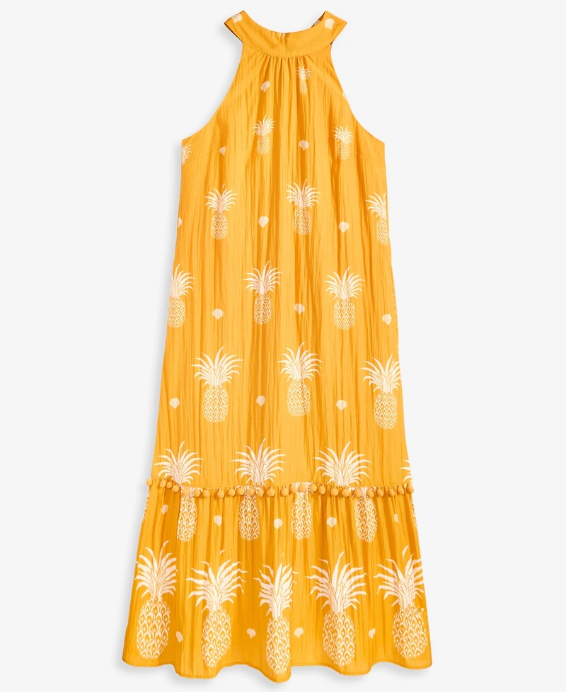 Women's Pineapple-Print Maxi Dress, Macy's Exclusive - On 34th | Alix Friedberg Capsule Collection