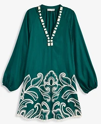 Women's Embroidered A-Line Dress, Macy's Exclusive - On 34th | Alix Friedberg Capsule Collection
