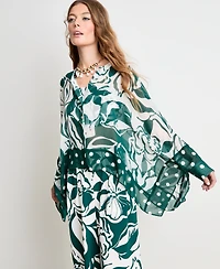Women's Button-Front Poncho Blouse, Macys' Exclusive - On 34th | Alix Friedberg Capsule Collection
