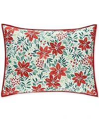 Holiday Lane Poinsettia Quilt Set, Full/Queen, Macy's Exclusive