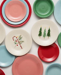Fiesta Jolly Christmas Three Trees Classic Rim 9" Luncheon Plate