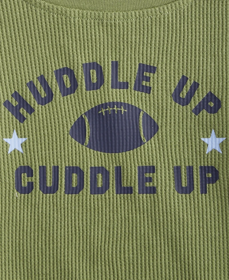 First Impressions Baby Boys Short-Sleeve Huddle Up Graphic Waffle T-Shirt