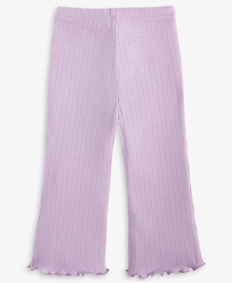 First Impressions Baby Girls Pointelle Flare Leggings