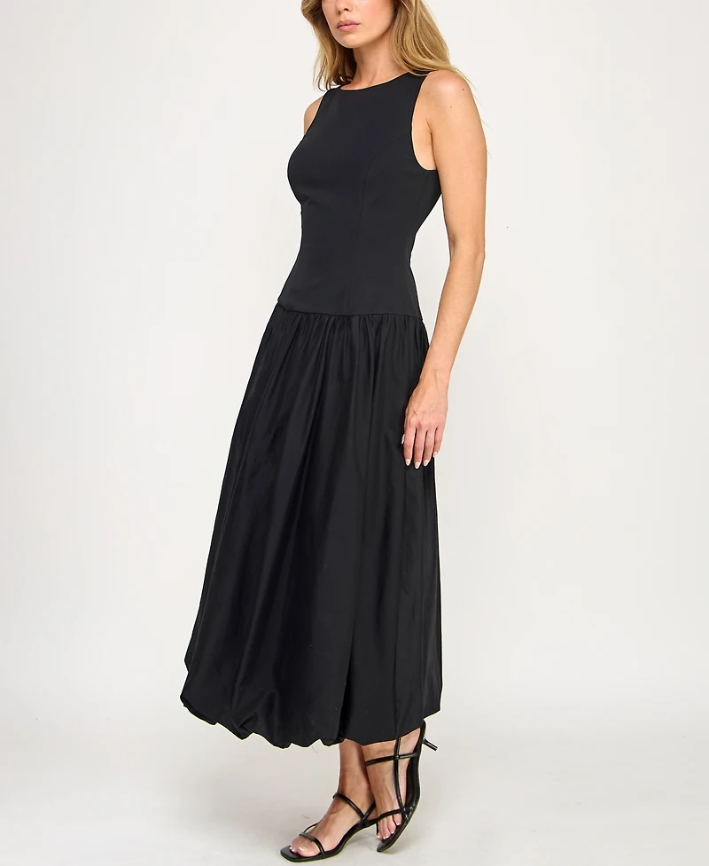 Row A Juniors' Midi Bubble Skirt