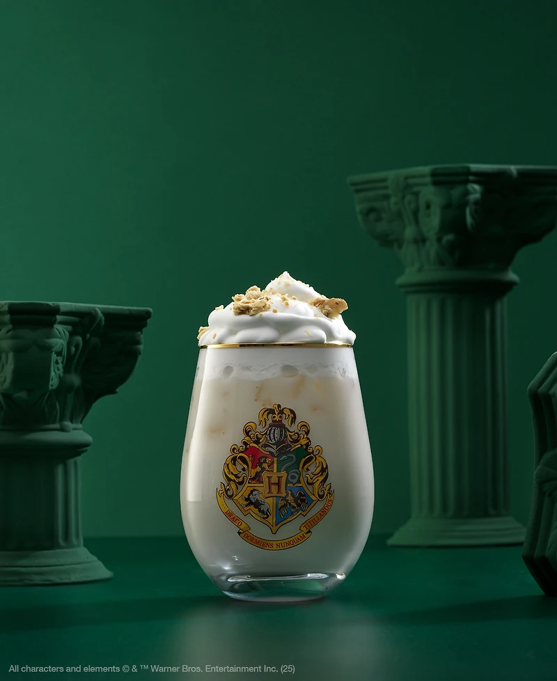 JoyJolt Hogwarts Heritage Stemless Drinking Glasses, Set of 4