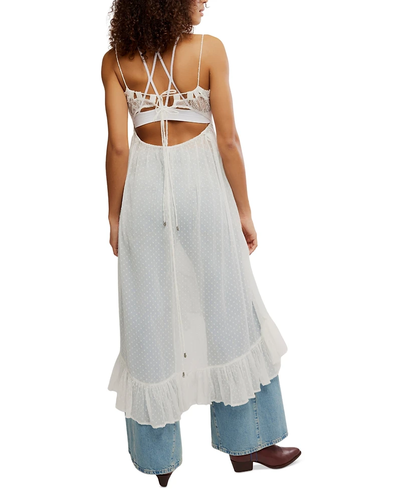 Free People Women's Light My Fire Maxi Slip Dress