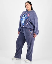 Disney Trendy Plus Stitch Fleece Pullover Hoodie