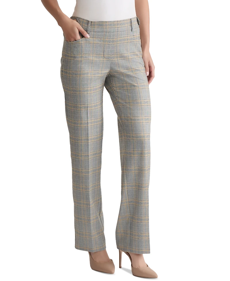 Jones New York Petite Glen Plaid Pull-On Pants