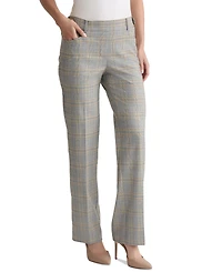 Jones New York Petite Glen Plaid Pull-On Pants