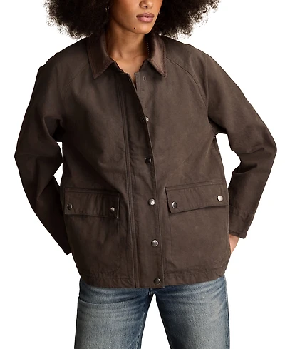 Lucky Brand Women's Chore Long-Sleeve Snap-Front Jacket