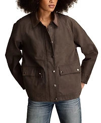 Lucky Brand Women's Chore Long-Sleeve Snap-Front Jacket