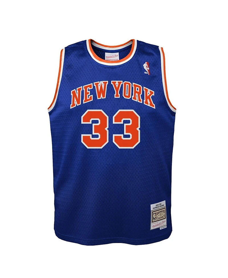 Mitchell & Ness Toddler Patrick Ewing Blue New York Knicks 1991/92 Swingman Jersey