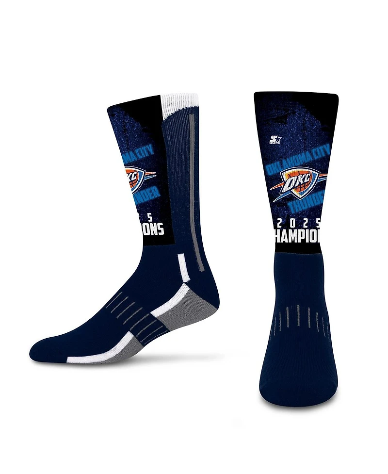 Starter Men's and Women's 2-Pack Oklahoma City Thunder 2025 Nba Finals Champions Blackout Crew Socks Set