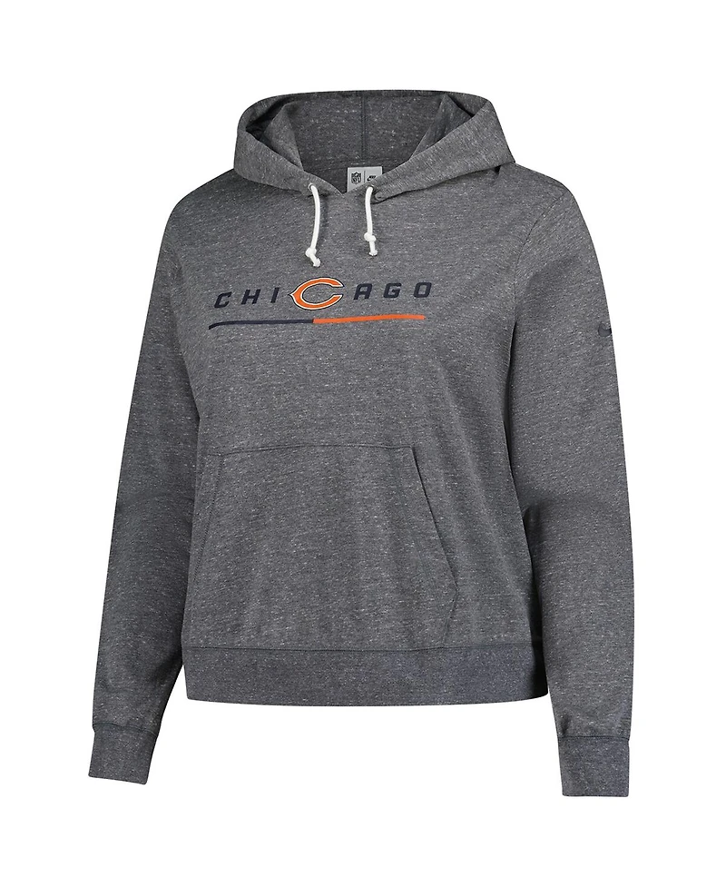 Nike Women's Heather Charcoal Chicago Bears Pullover Hoodie