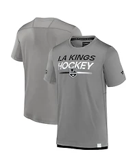 Fanatics Men's Gray Los Angeles Kings Authentic Pro Tech T-Shirt