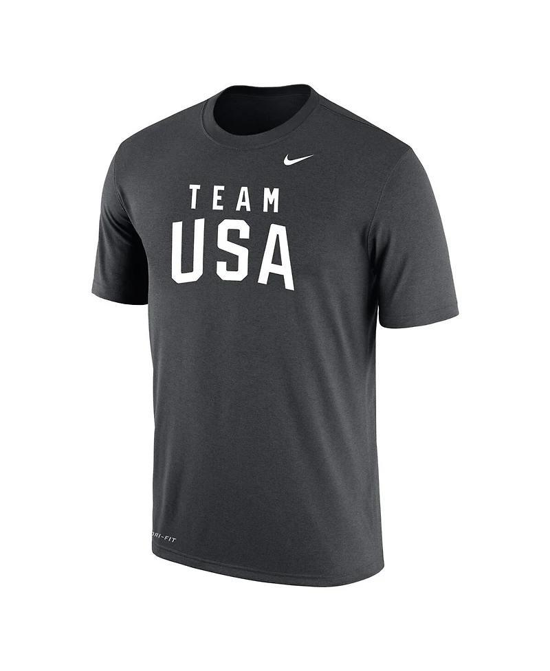 Nike Men's Anthracite Team Usa Olympic Performance T-Shirt