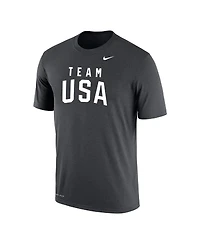 Nike Men's Anthracite Team Usa Olympic Performance T-Shirt