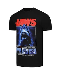 Ripple Junction Men's Black Jaws Movie Poster T-Shirt