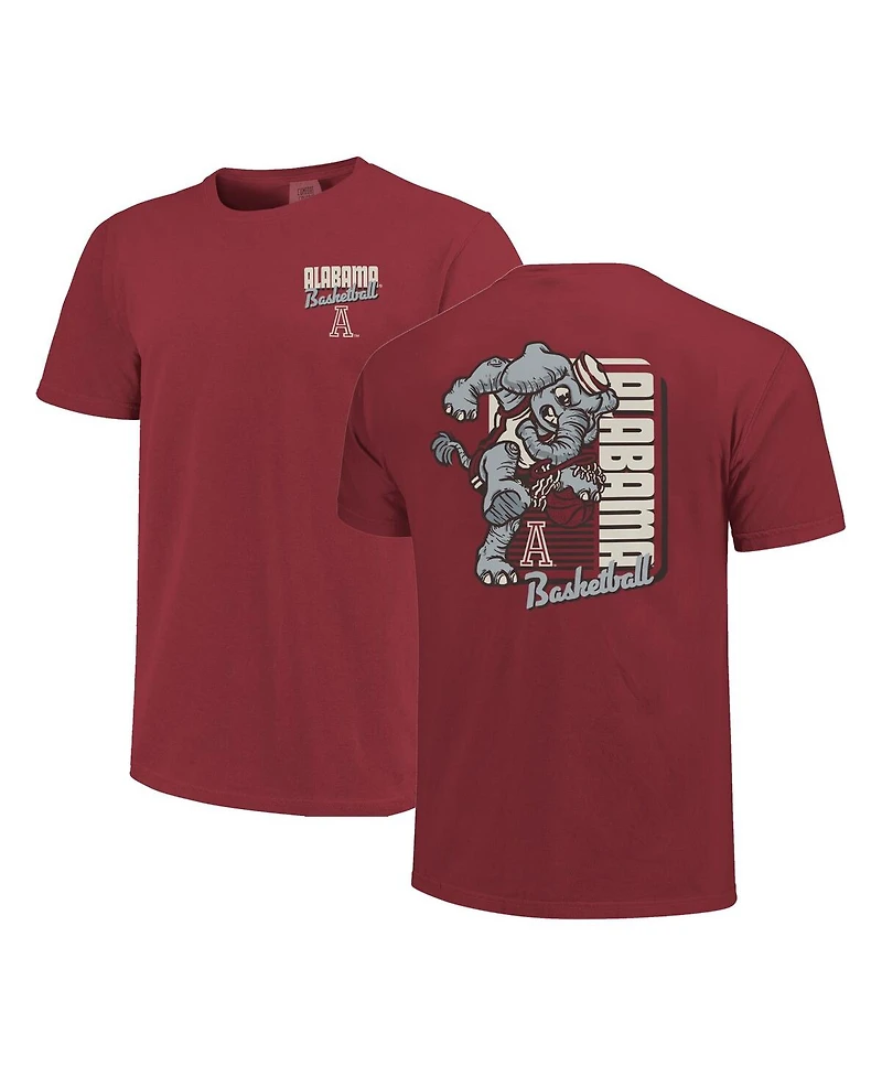 Image One Men's Crimson Alabama Tide Comfort Colors Mascot Dunk T-Shirt