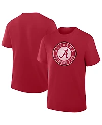 Fanatics Men's Crimson Alabama Tide Big Tall Distressed Logo T-Shirt