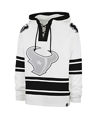 '47 Brand Men's White Houston Texans After Image Superior Lacer with Hood