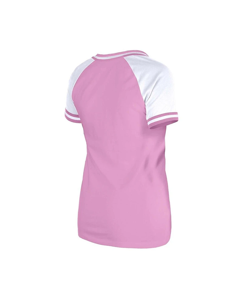 New Era Women's Pink Dallas Cowboys Mommy Me V-Neck T-Shirt