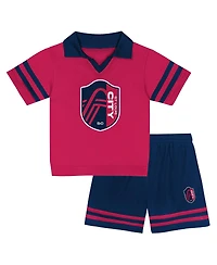 Outerstuff Toddler 2-Piece Orange Fc Cincinnati Charming Dude Top and Short Set