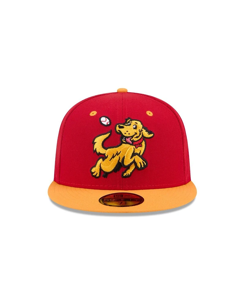 New Era Men's Red Hudson Valley Renegades Theme Nights 59FIFTY Fitted Hat